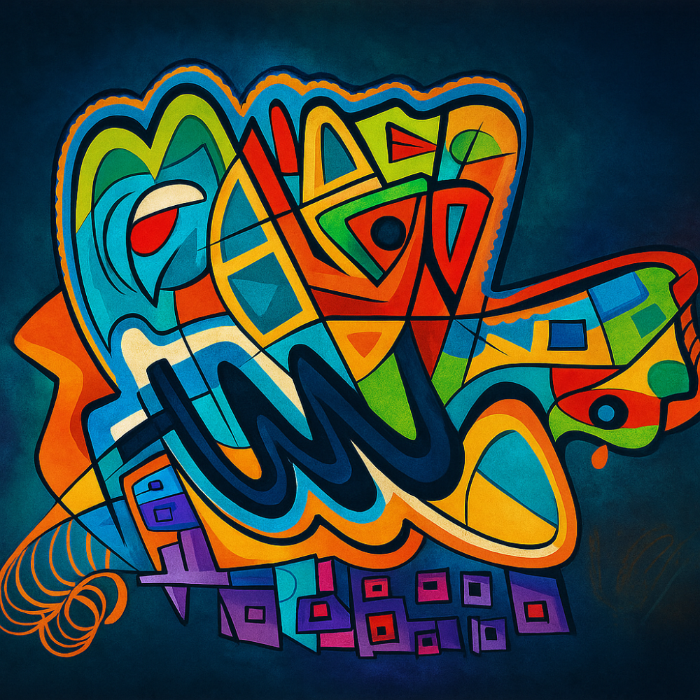 Illustration associée à l’analyse : L’empreinte du geste : du graffiti analogique à l’image IA